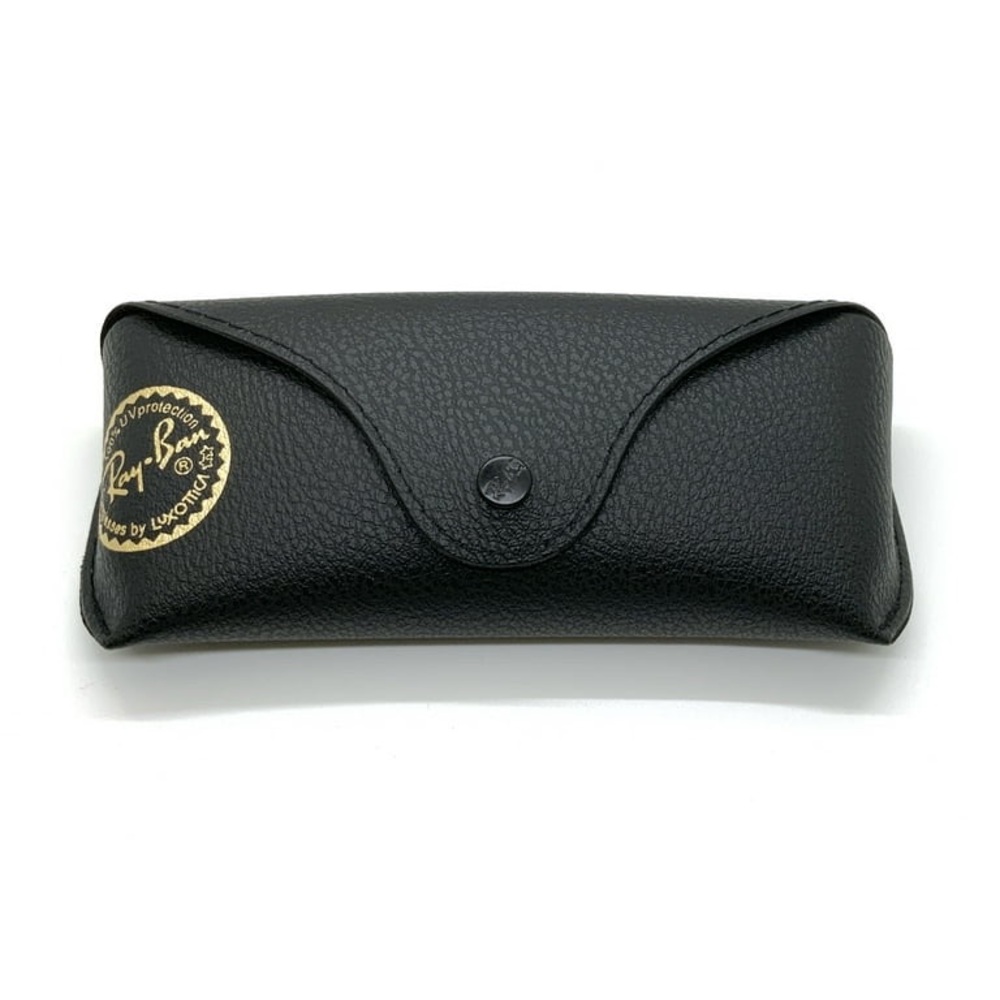 Like new Ray-Ban Glasses Case Sunglasses Eyeglasses Large Black, Cleaning Cloth